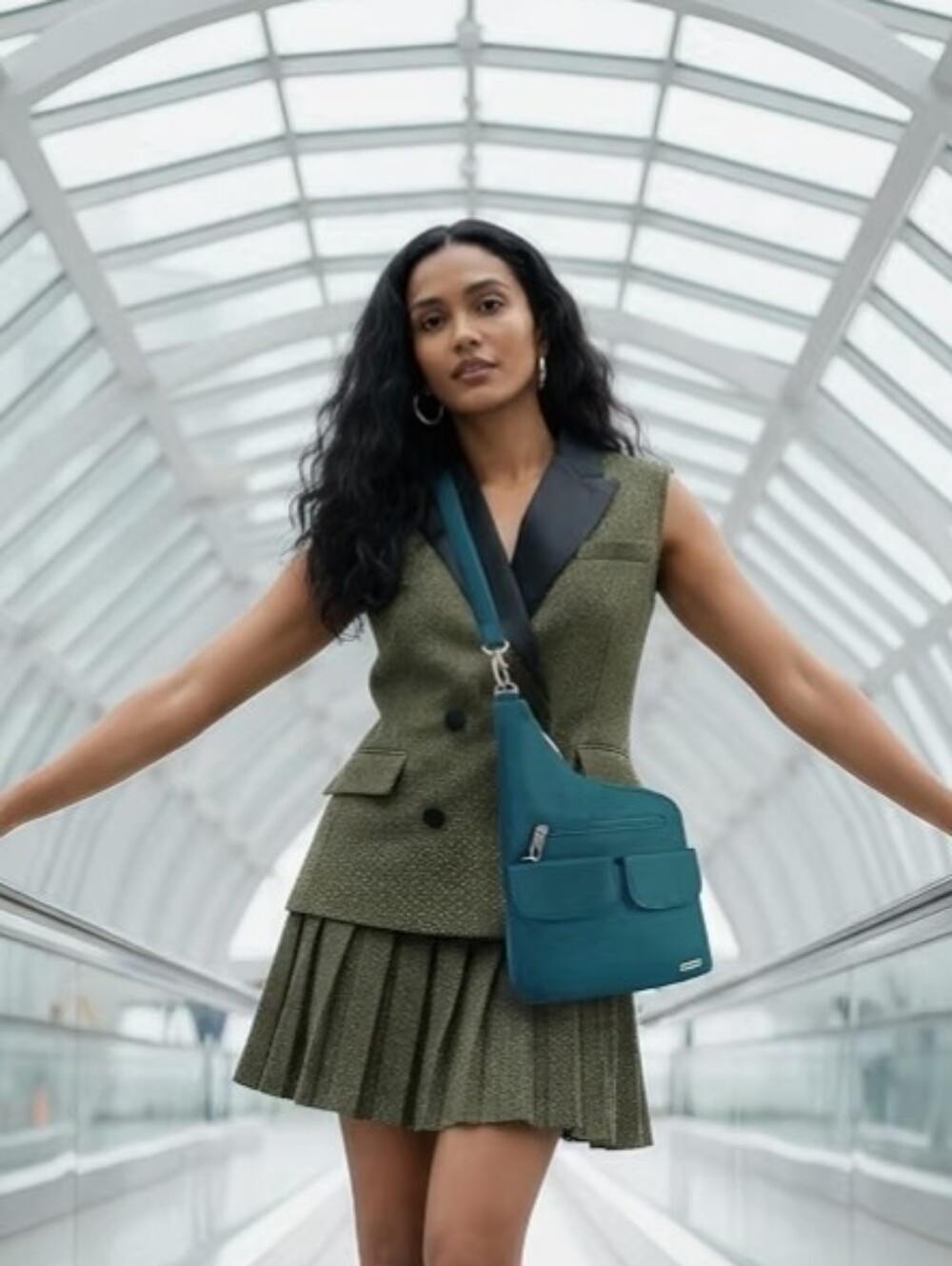Travelon Teal Crossbody Bag for Women